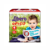 Детские одноразовые трусы libero макси 7-11кг 18ш (7322540165166)